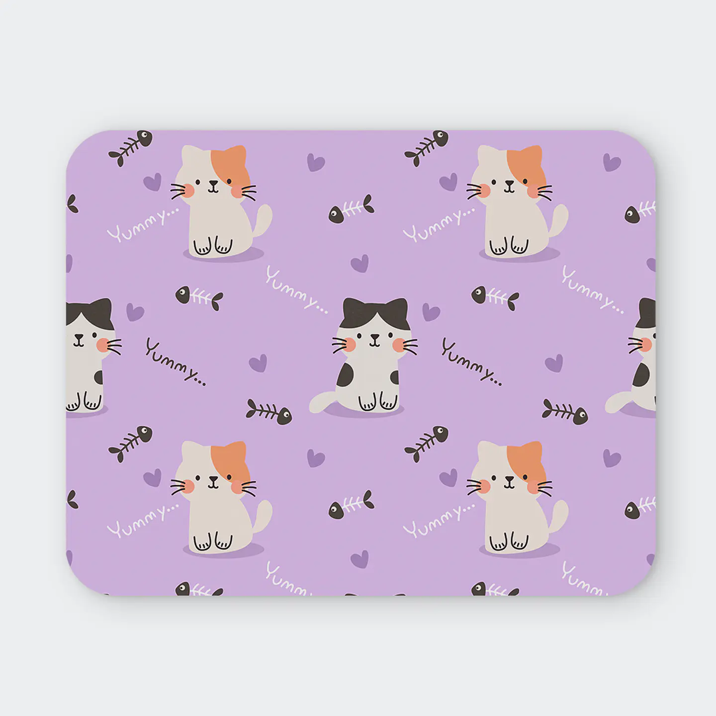 Mousepad 20x24 cm - Diseño Gatitos Yummy 1