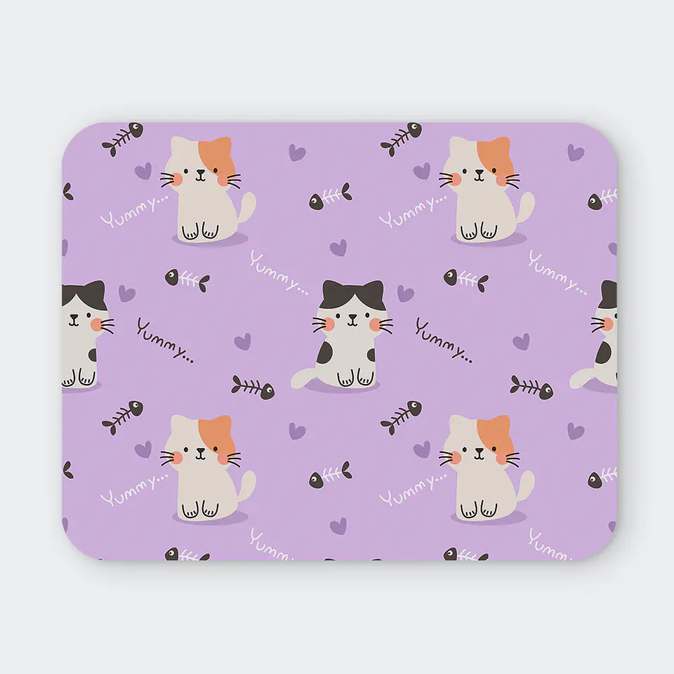 Mousepad 20x24 cm - Diseño Gatitos Yummy 1