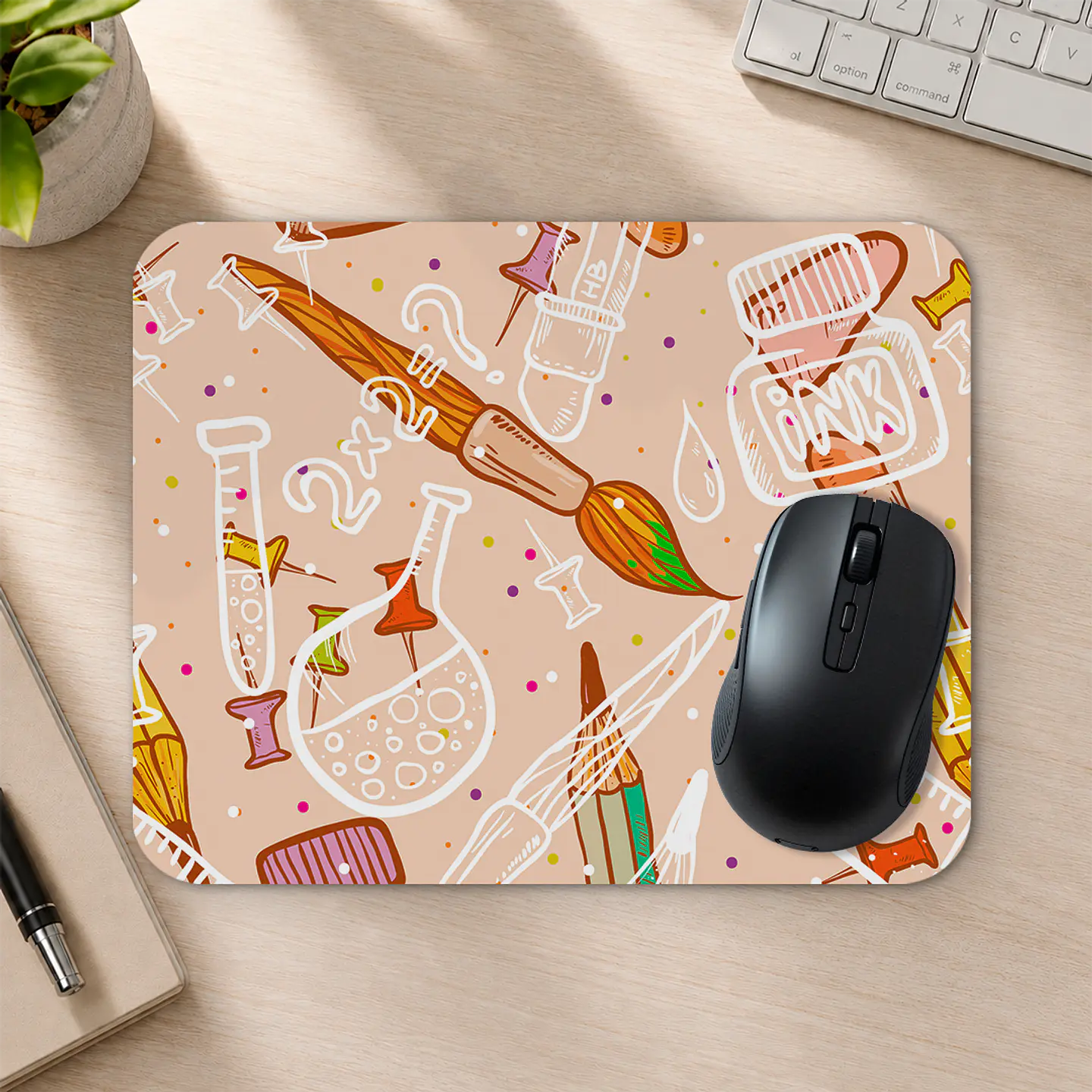 Mousepad 20x24 cm - Diseño Art Supplies Cute 2
