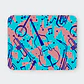 Mousepad 20x24 cm - Diseño Música Retro Memphis - Miniatura 1