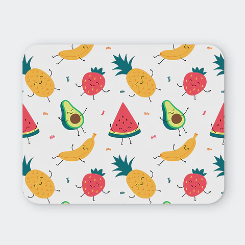Mousepad 20x24 cm - Diseño Frutitas Felices