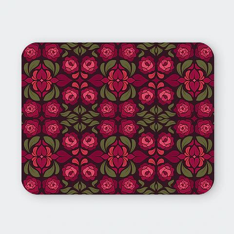 Mousepad 20x24 cm - Diseño Rosas Vintage Oscuras