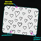 Mousepad 20x24 cm - Diseño Corazones Minimal - Miniatura 3