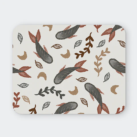 Mousepad 20x24 cm - Diseño Hojas Otoñales