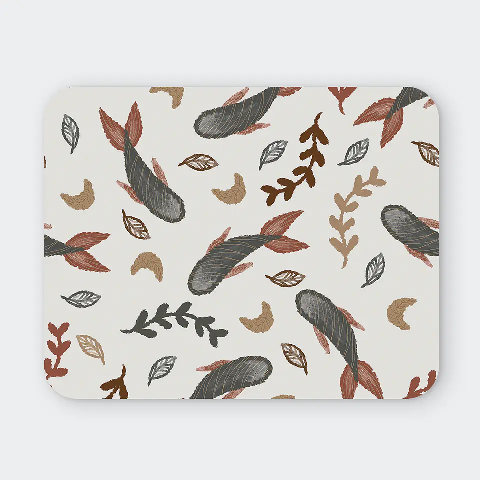 Mousepad 20x24 cm - Diseño Hojas Otoñales 1