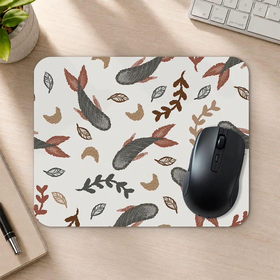 Mousepad 20x24 cm - Diseño Hojas Otoñales 2