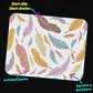 Mousepad 20x24 cm - Diseño Plumas Pastel - Miniatura 3