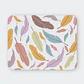Mousepad 20x24 cm - Diseño Plumas Pastel - Miniatura 1