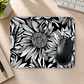 Mousepad 20x24 cm - Diseño Girasoles Monocromo - Miniatura 2