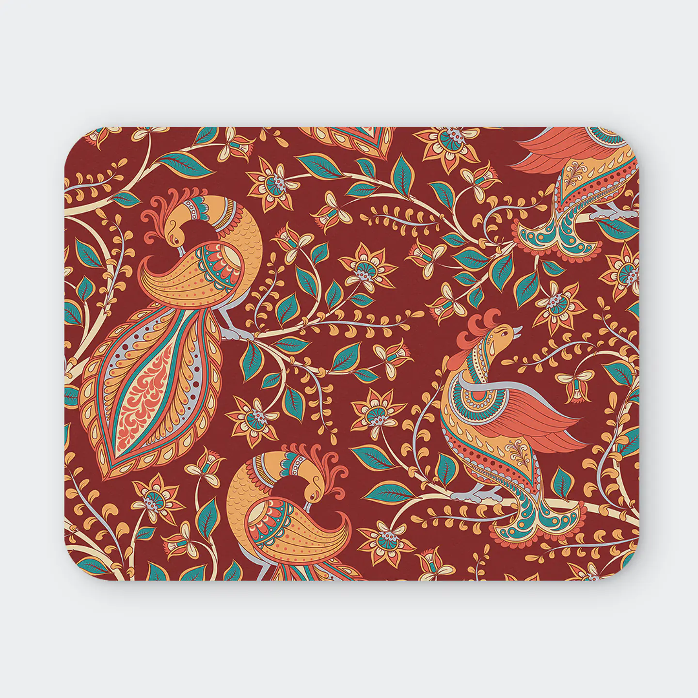 Mousepad 20x24 cm - Diseño Aves Ornamentales Vintage 1