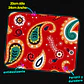 Mousepad 20x24 cm - Diseño Paisley Rojo - Miniatura 3