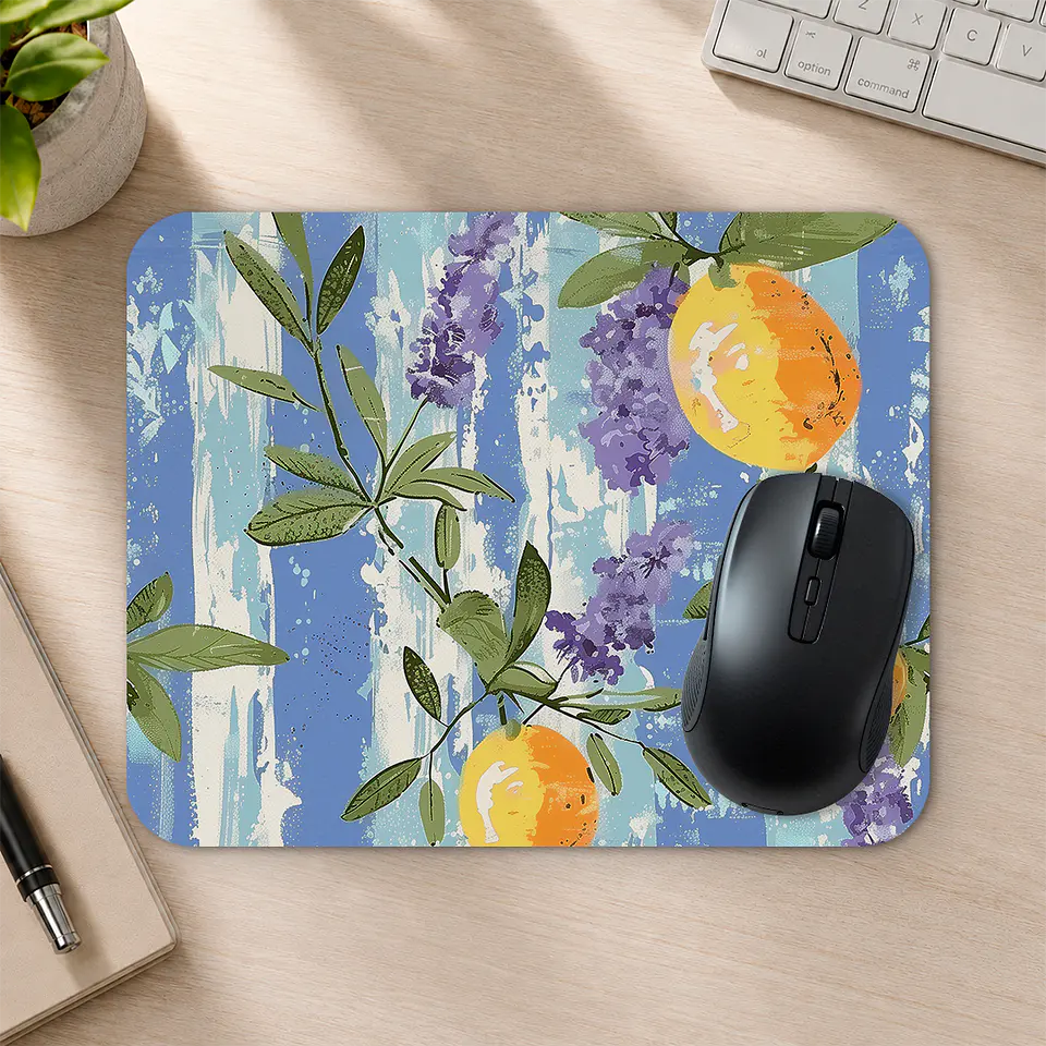Mousepad 20x24 cm - Diseño Limones Mediterráneos 2