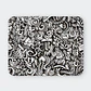 Mousepad 20x24 cm - Diseño Doodle Love Monocromo - Miniatura 1