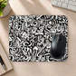 Mousepad 20x24 cm - Diseño Doodle Love Monocromo - Miniatura 2