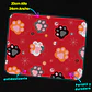 Mousepad 20x24 cm - Diseño Patitas Cute Rojo - Miniatura 3