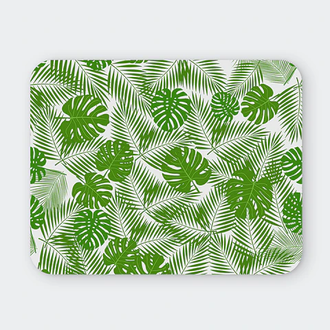 Mousepad 20x24 cm - Diseño Hojas Tropicales Green