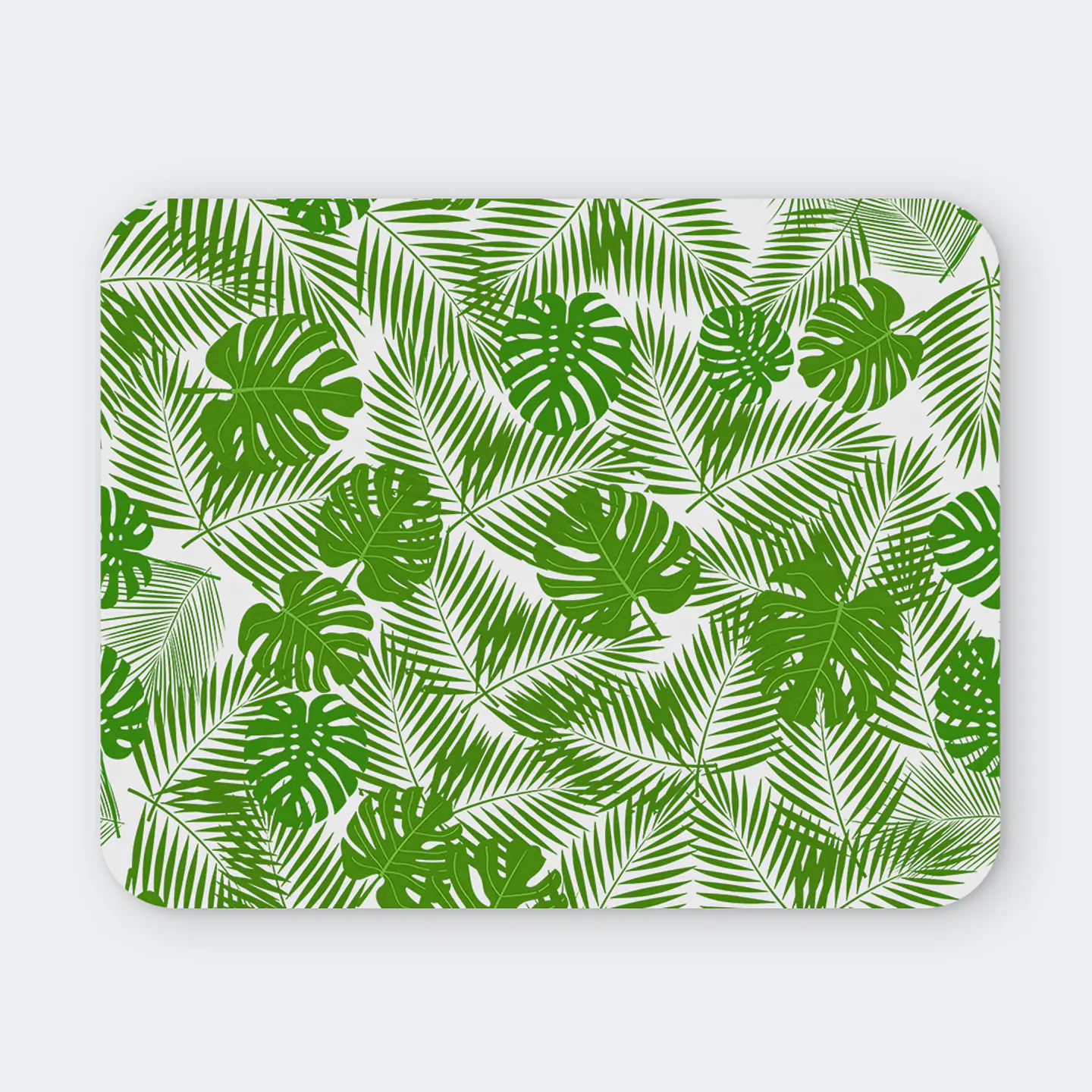 Mousepad 20x24 cm - Diseño Hojas Tropicales Green 1
