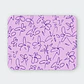 Mousepad 20x24 cm - Diseño Flores Lineales Lila - Miniatura 1