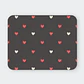 Mousepad 20x24 cm - Diseño Corazones Minimal Dark - Miniatura 1