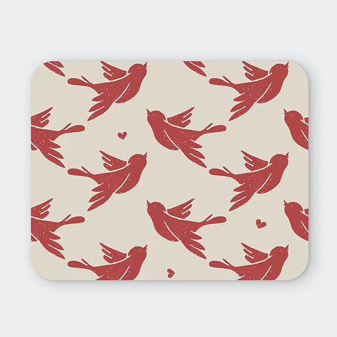 Mousepad 20x24 cm - Diseño Pajaritos Love
