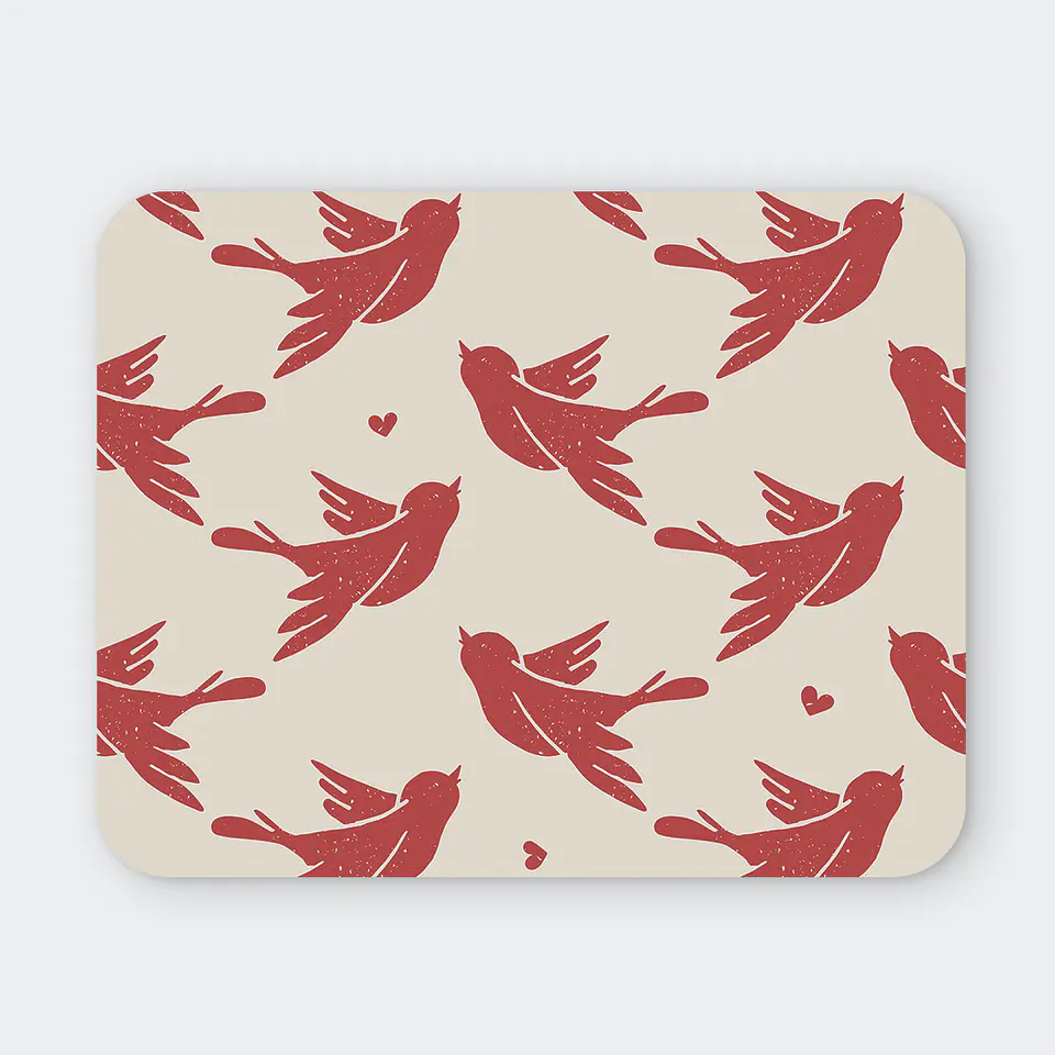 Mousepad 20x24 cm - Diseño Pajaritos Love 1