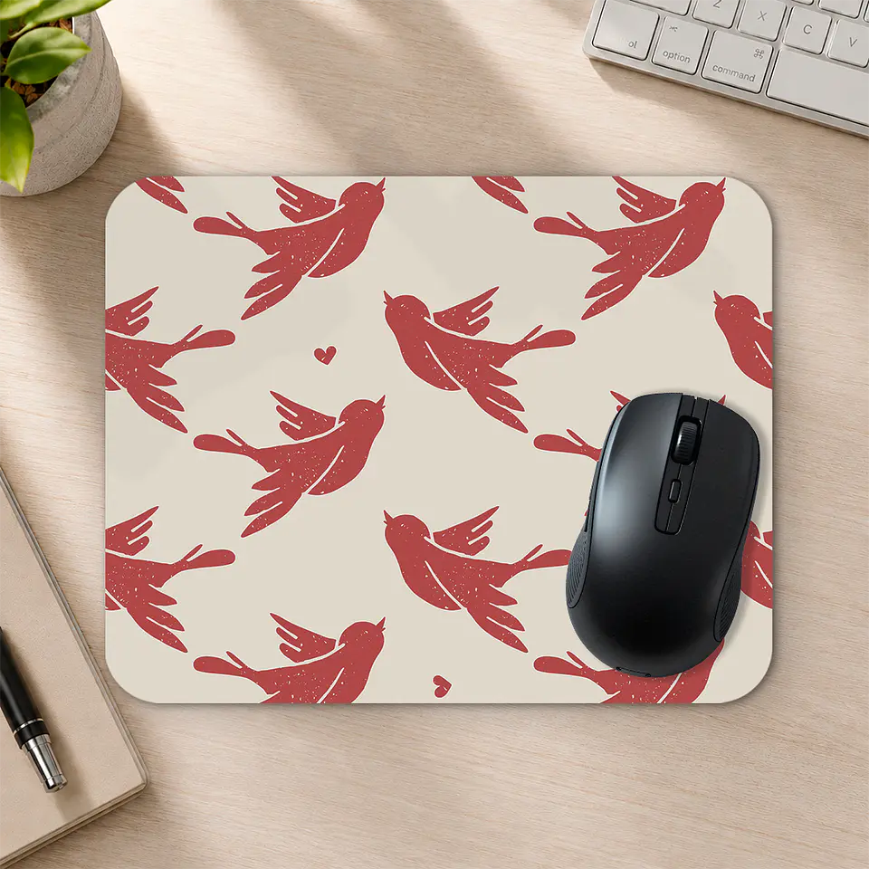Mousepad 20x24 cm - Diseño Pajaritos Love 2
