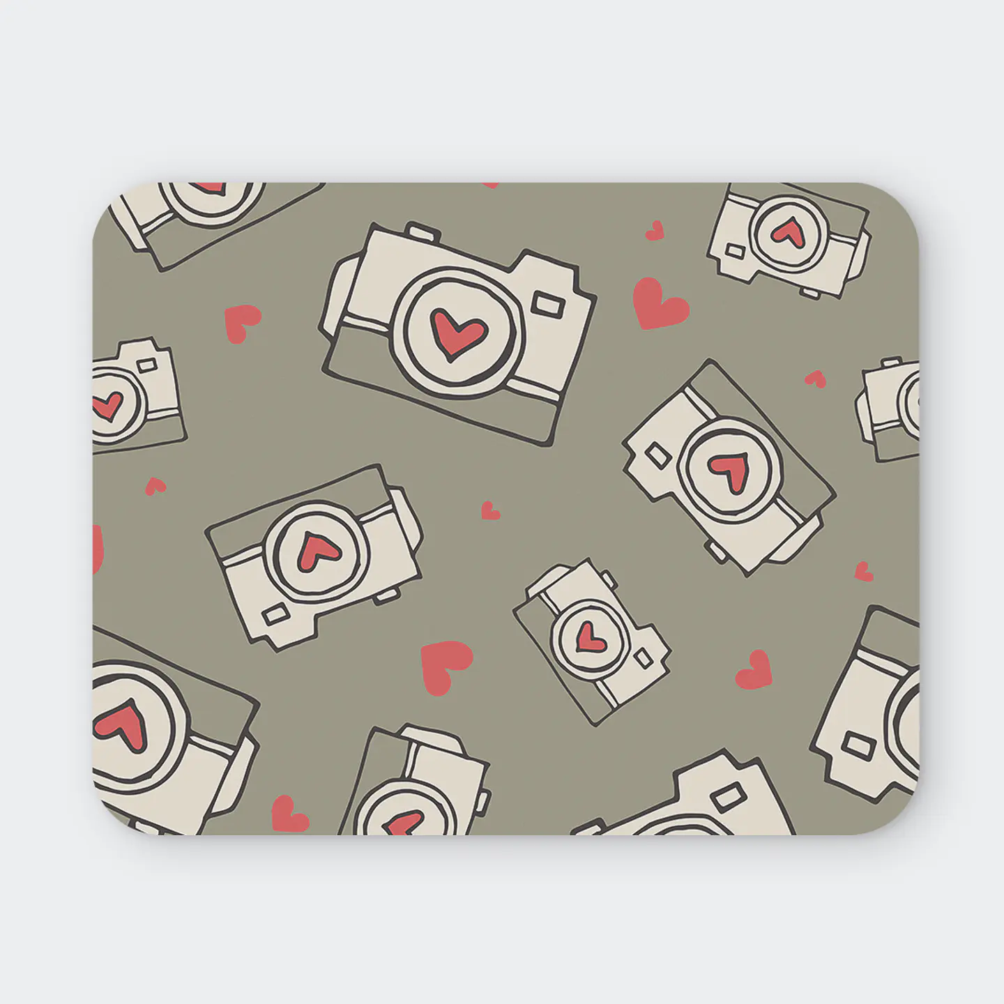 Mousepad 20x24 cm - Diseño Cámaras Love 1