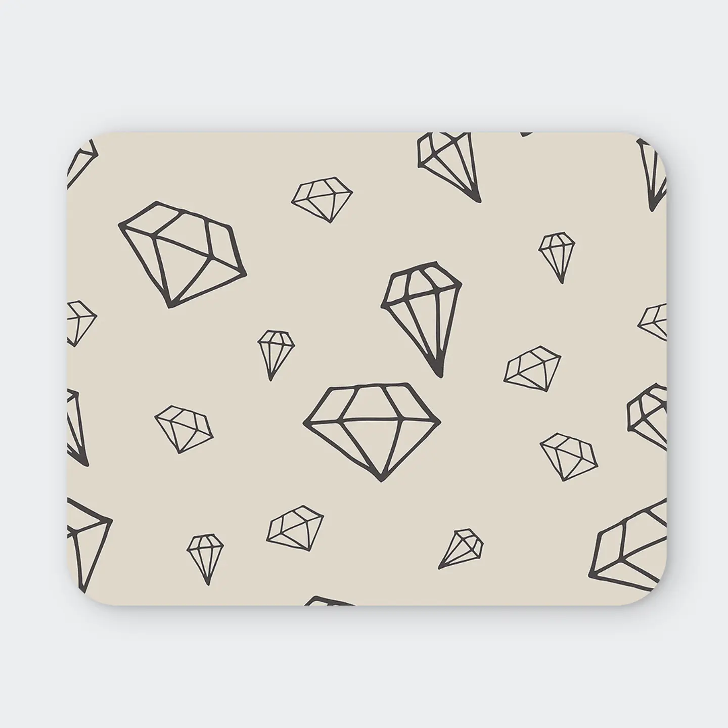 Nombre: Mousepad 20x24 cm - Diseño Diamantes Minimal 1