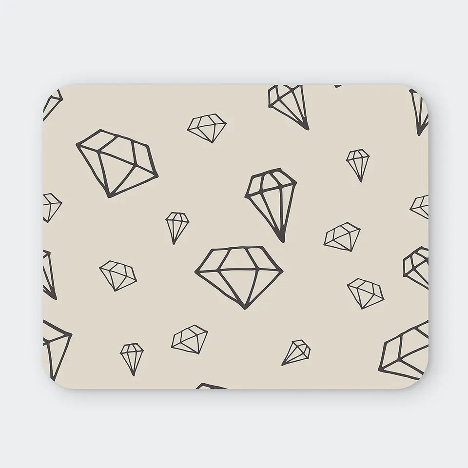 Nombre: Mousepad 20x24 cm - Diseño Diamantes Minimal 1