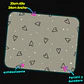 Mousepad 20x24 cm - Diseño Corazones Gris Soft - Miniatura 3