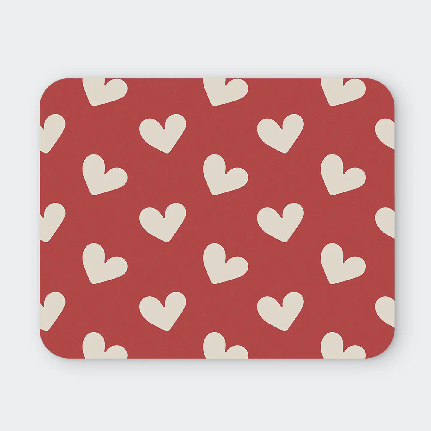 Mousepad 20x24 cm - Diseño Corazones Sweet Red 1