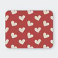 Mousepad 20x24 cm - Diseño Corazones Sweet Red - Miniatura 1
