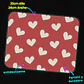 Mousepad 20x24 cm - Diseño Corazones Sweet Red - Miniatura 3
