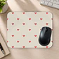 Mousepad 20x24 cm - Diseño Corazones Beige Minimal - Miniatura 2
