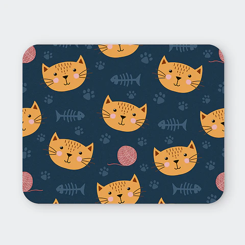 Mousepad 20x24 cm - Diseño Gatitos Blue Cute