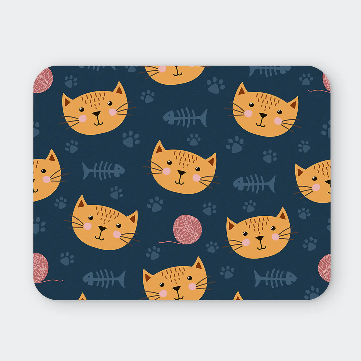 Mousepad 20x24 cm - Diseño Gatitos Blue Cute 1