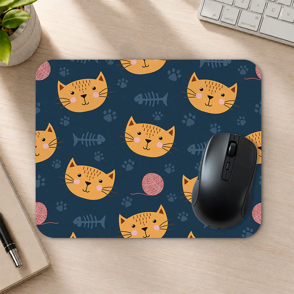 Mousepad 20x24 cm - Diseño Gatitos Blue Cute 2