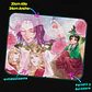 Mousepad 20x24 cm - Diseño Maomao y Jinshi Flores Rosadas - Miniatura 3