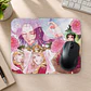 Mousepad 20x24 cm - Diseño Maomao y Jinshi Flores Rosadas - Miniatura 2