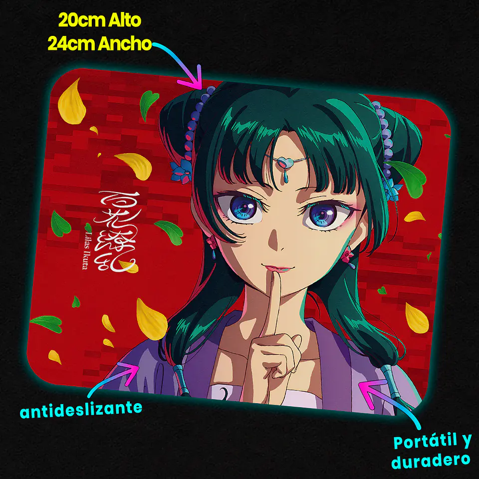 Mousepad 20x24 cm - Diseño Maomao Red Secret 3