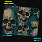 Mousepad 20x24 cm - Diseño Calaveras Turquesa Vintage - Miniatura 3