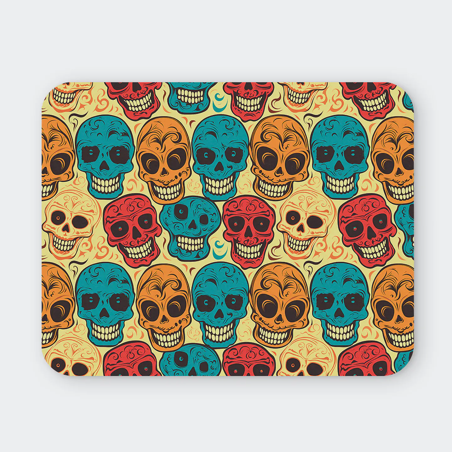 Mousepad 20x24 cm - Diseño Calaveras Día de Muertos 1