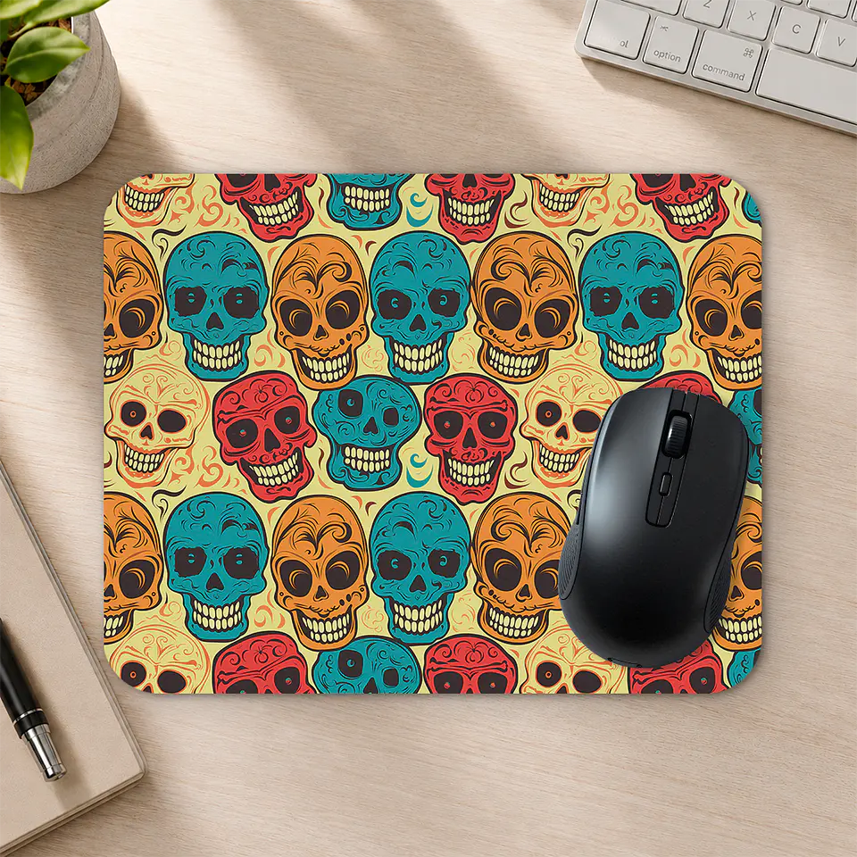 Mousepad 20x24 cm - Diseño Calaveras Día de Muertos 2