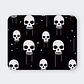 Mousepad 20x24 cm - Diseño Calaveras Minimal Blanco y Negro - Miniatura 1