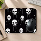 Mousepad 20x24 cm - Diseño Calaveras Minimal Blanco y Negro - Miniatura 2