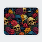 Mousepad 20x24 cm - Diseño Calaveras con Rosas Rojas y Amarillas - Miniatura 1