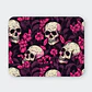 Mousepad 20x24 cm - Diseño Calaveras con Flores Fucsias - Miniatura 1