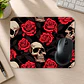 Mousepad 20x24 cm - Diseño Calaveras con Rosas Rojas - Miniatura 2