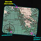 Mousepad 20x24 cm - Diseño Mapa Vintage Turquesa - Miniatura 3