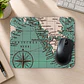 Mousepad 20x24 cm - Diseño Mapa Vintage Turquesa - Miniatura 2